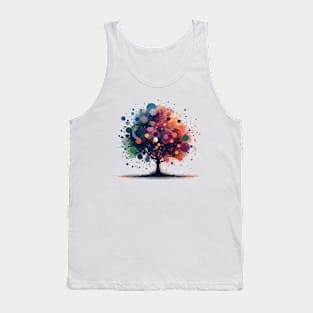 Colorful Abstract Tree Tank Top